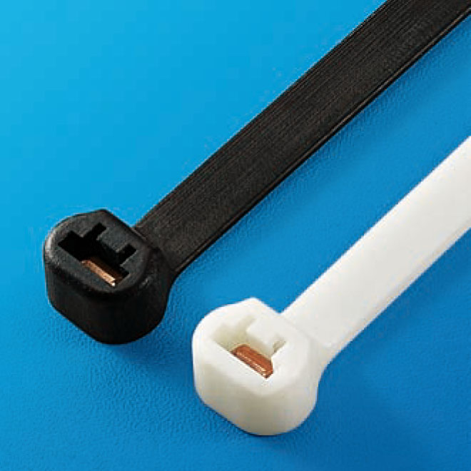 ENHANCED EASY-TO-WEAR METAL INSERT CABLE TIE
